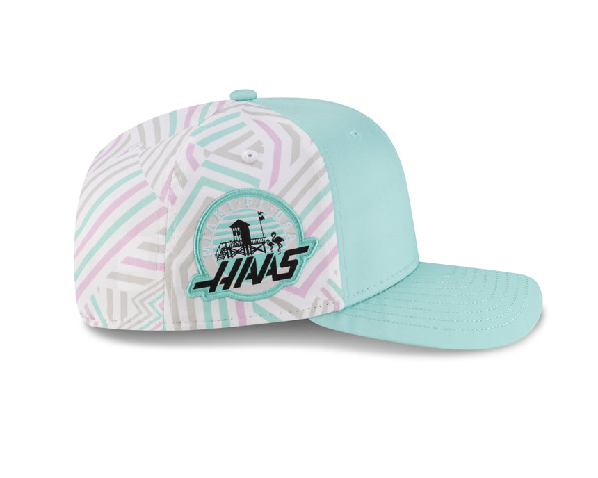 Gorra Haas F1 Miami KM 9SEVENTY SS, negra 🔥