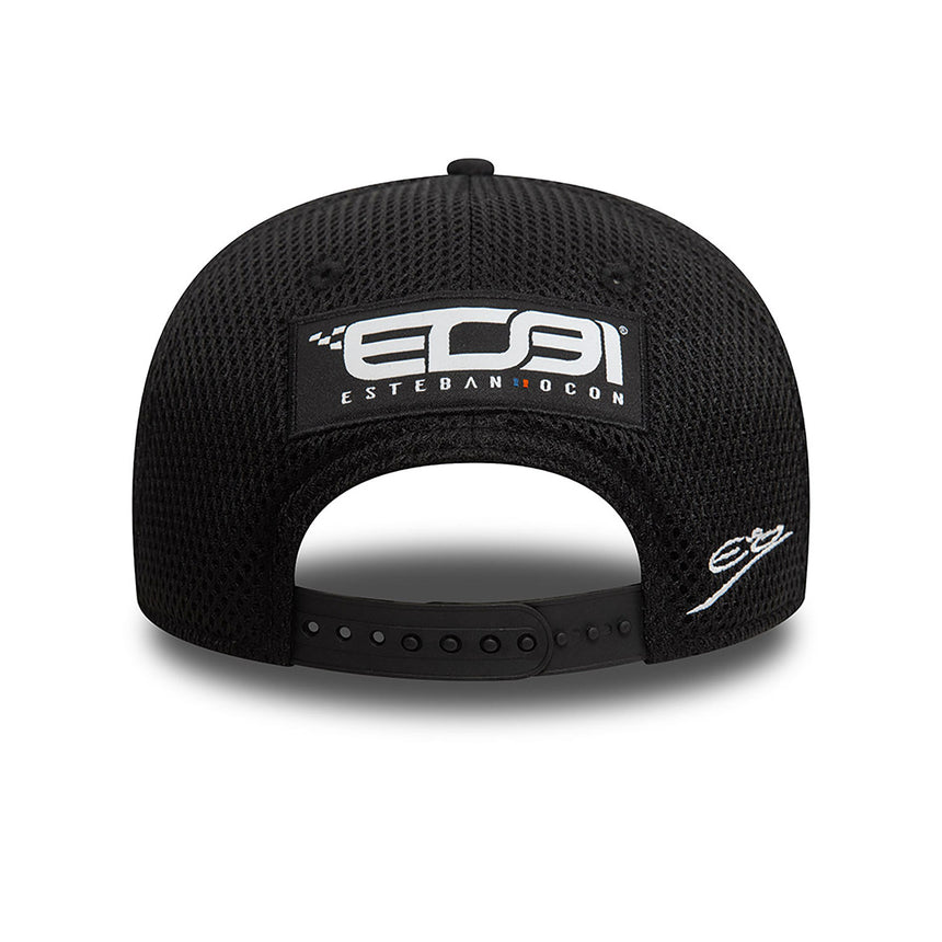 Gorra Alpine, New Era, Esteban Ocon, 9FIFTY, Adulto, Negro, 2024