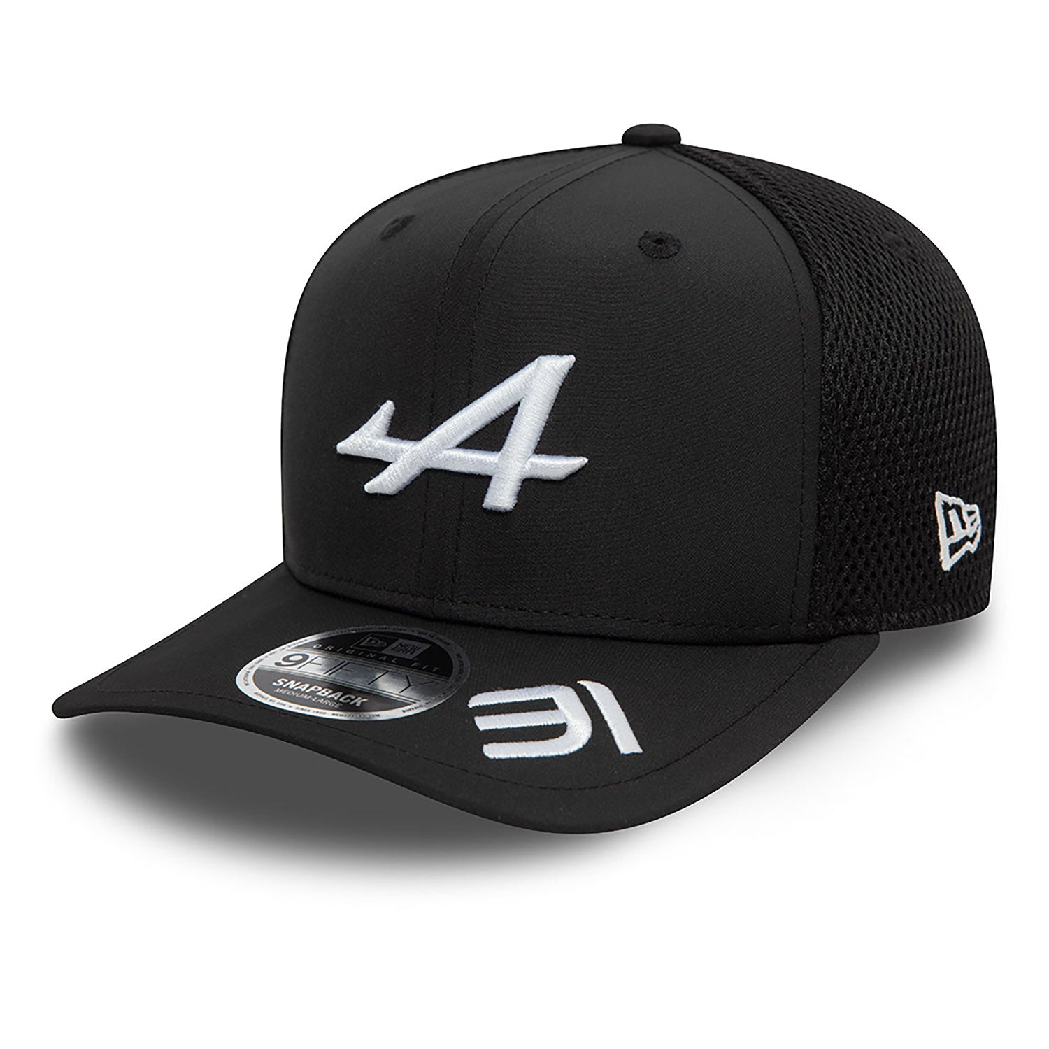 Gorra Alpine, New Era, Esteban Ocon, 9FIFTY, Adulto, Negro, 2024