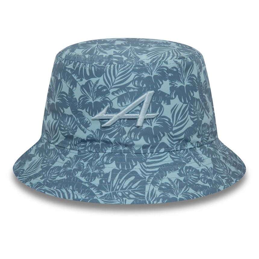 Sombrero de pescador alpino, New Era, floral, azul