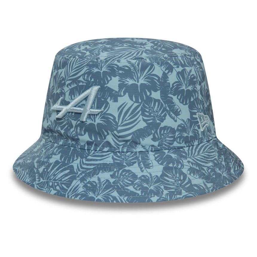 Sombrero de pescador alpino, New Era, floral, azul