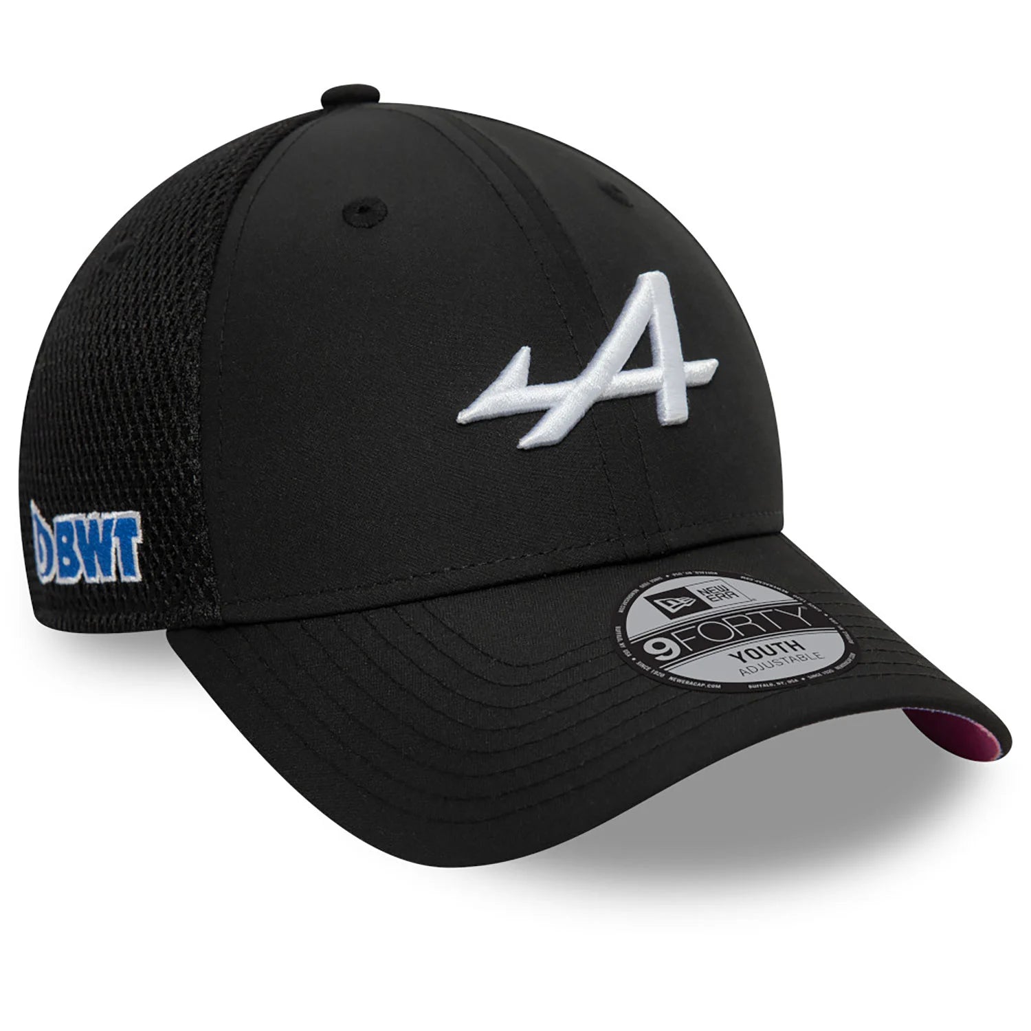 Gorra Alpine, New Era, equipo, 9FORTY, para niños, negra, 2024