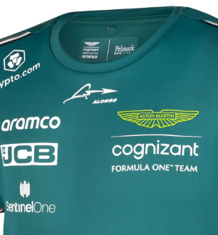 Aston Martin Aramco Cognizant F1 Official Team Driver T-Shirt - Fernando Alonso, 2023