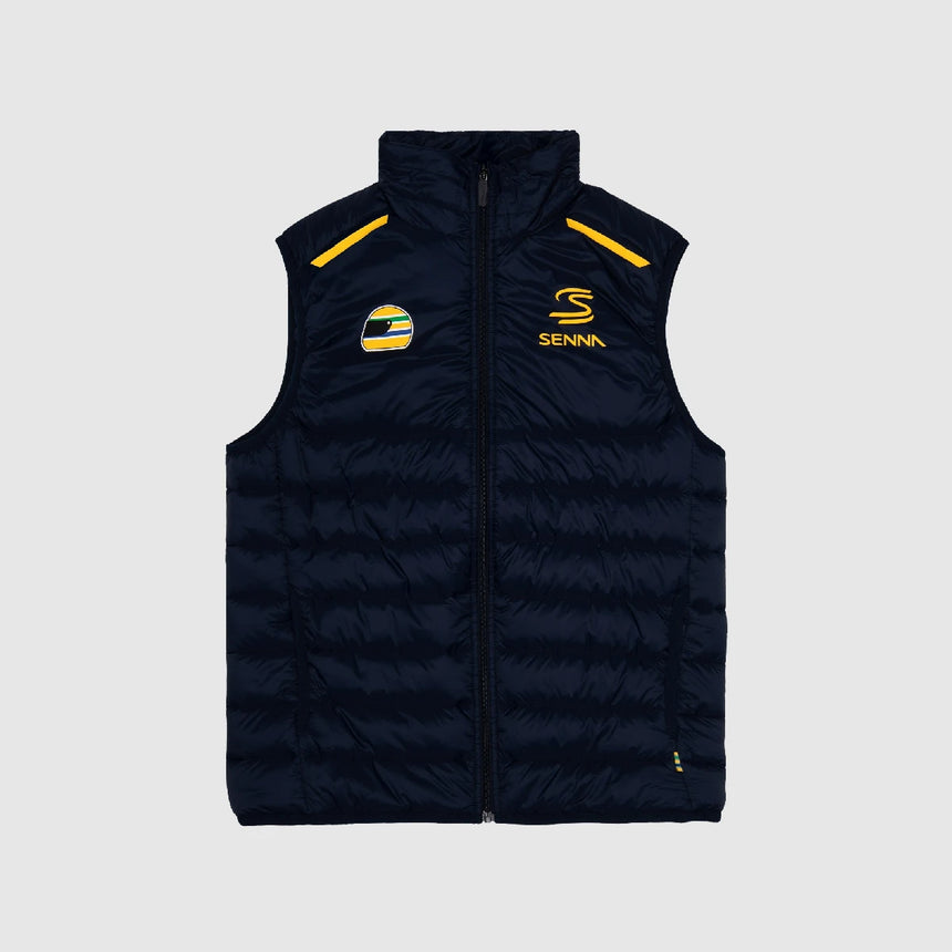 Ayrton Senna gilet, blue