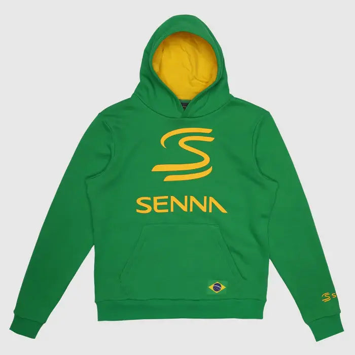 Ayrton Senna hoodie, legacy, green