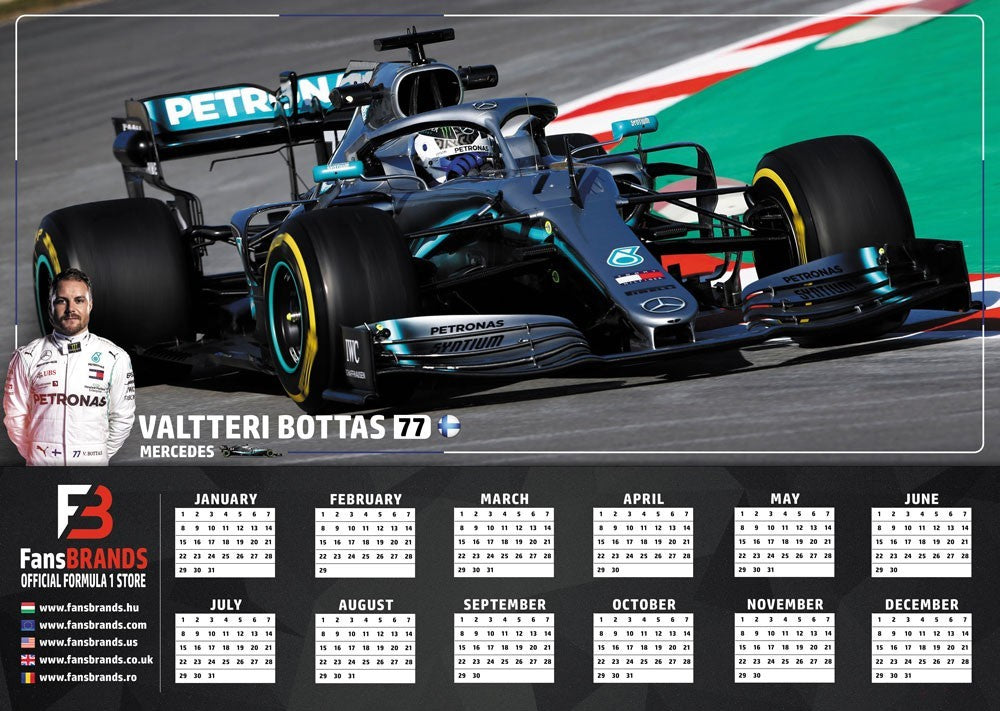 Valtteri Bottas race calendar FansBRANDS® COM