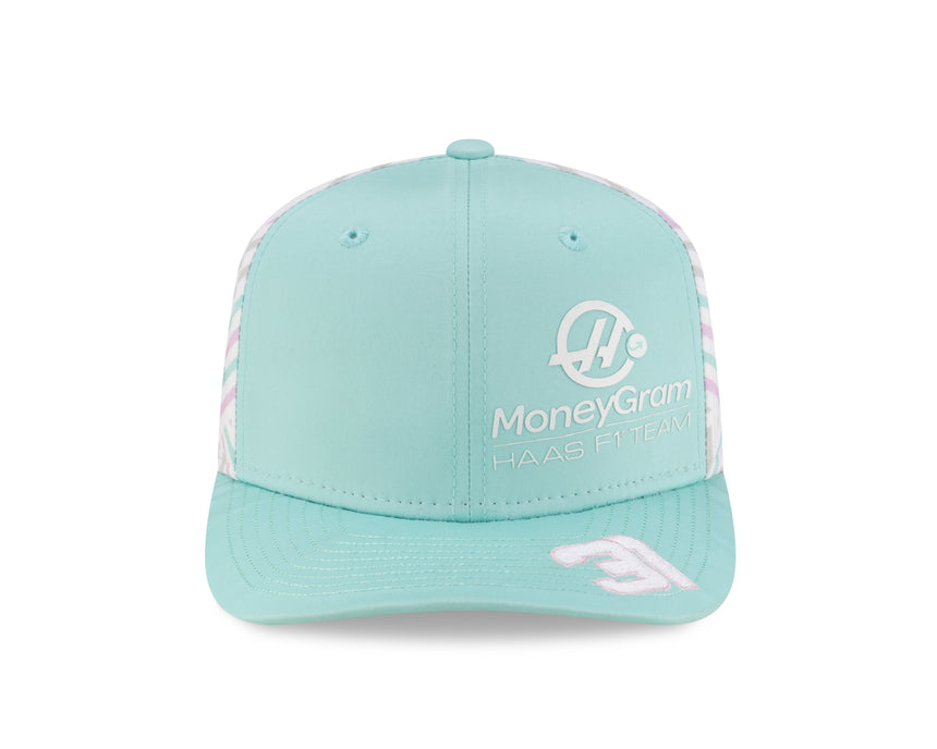 Gorra Haas F1 Miami KM 9SEVENTY SS, negra 🔥