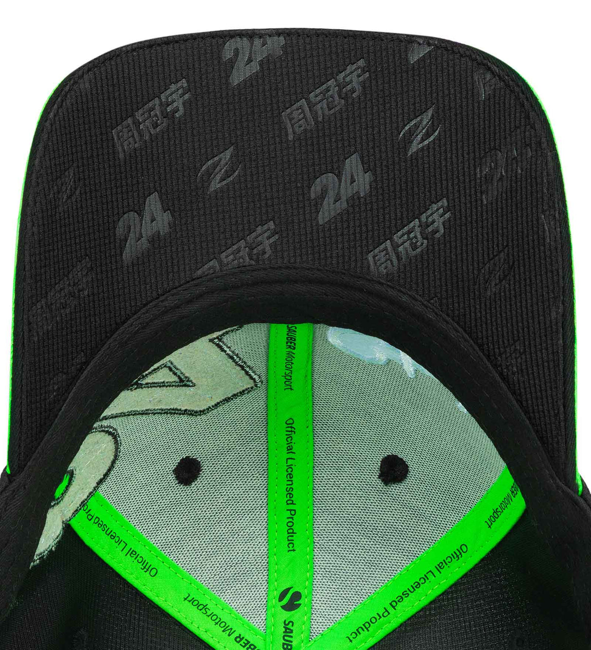 Gorra Kick Sauber, CODE ZERO, Guanyu Zhou, negra