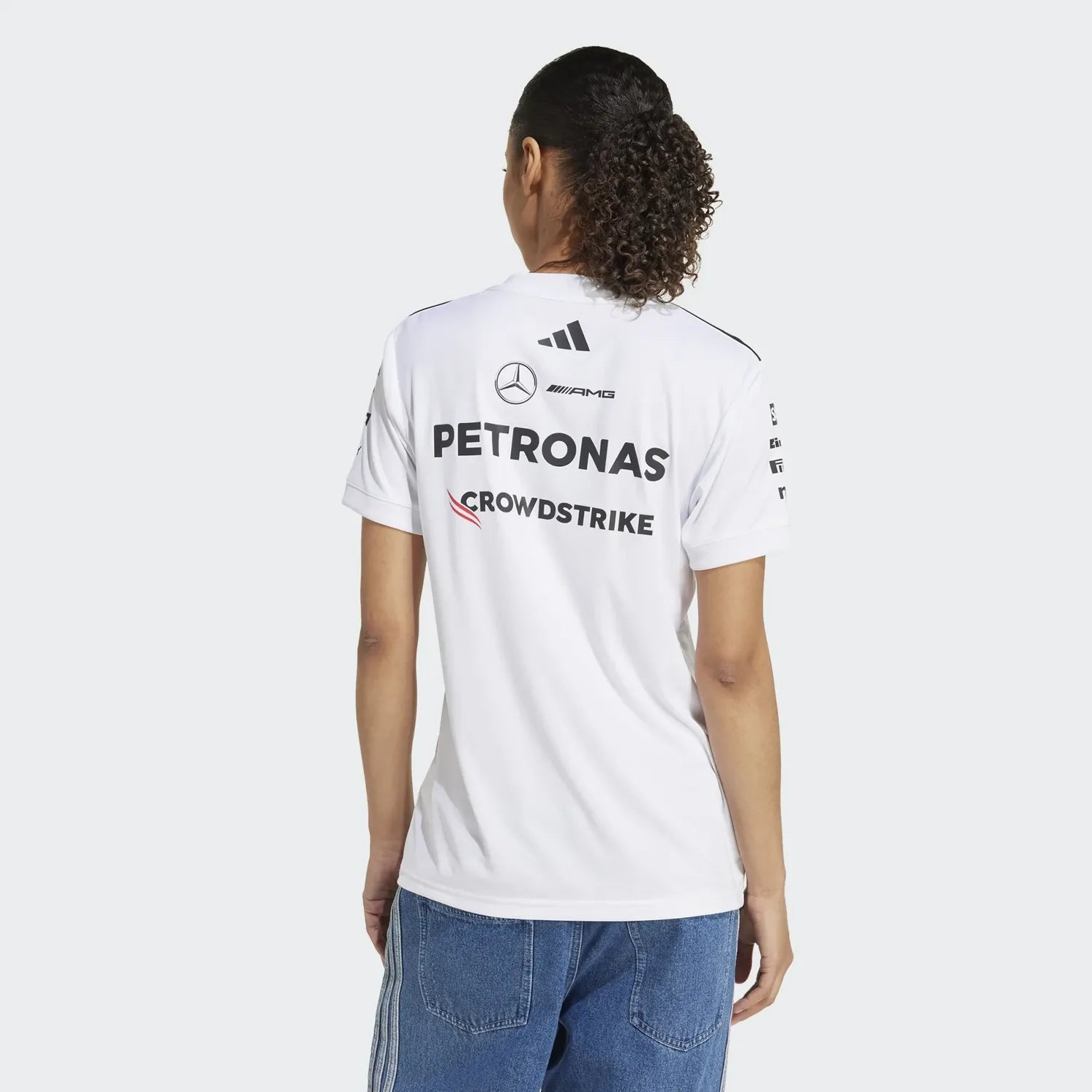 Camiseta de manga corta de piloto de Mercedes para mujer š„