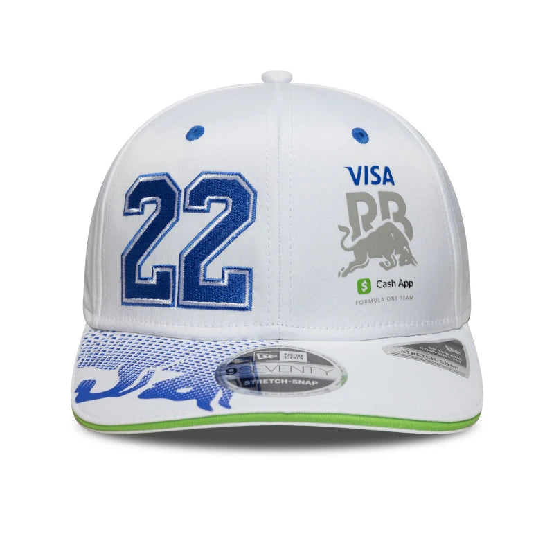 Gorra VisaRB Yuki Tsunoda 9Seventy, blanca 🔥