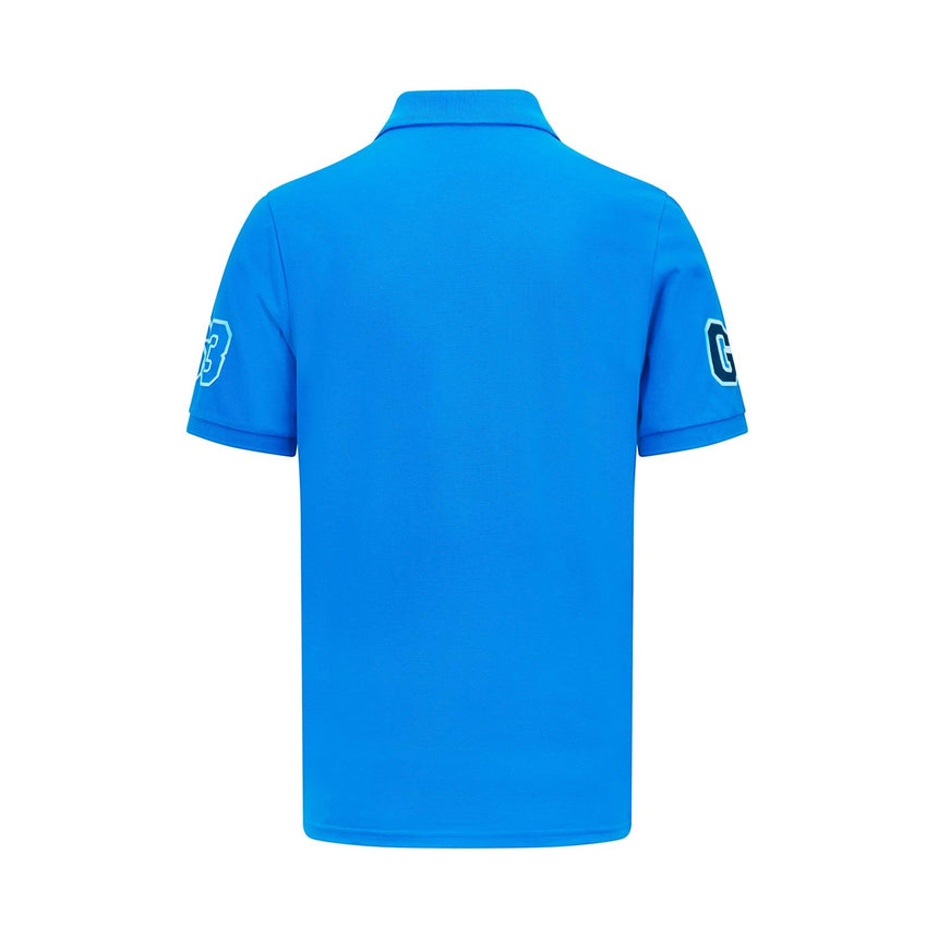 Polo Mercedes George Russell para hombre, azul