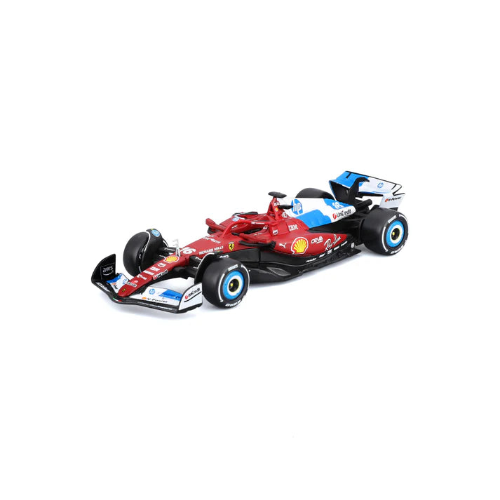 Ferrari model car, SF25, bburago, #16 Charles Leclerc, Miami, red