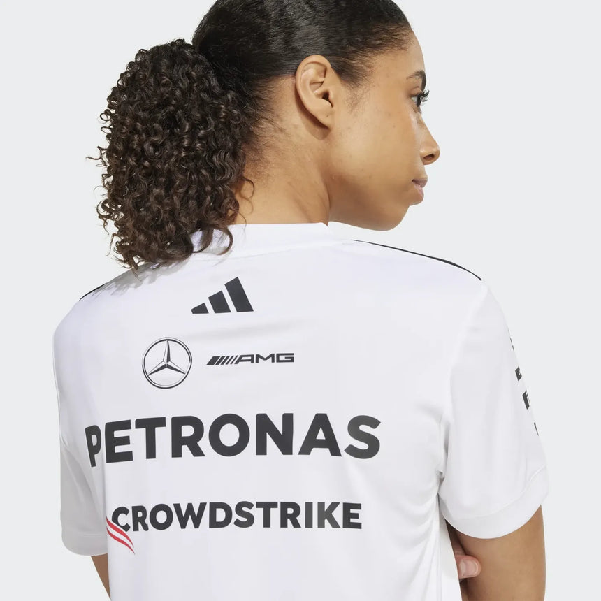 Camiseta de manga corta de piloto de Mercedes para mujer š„