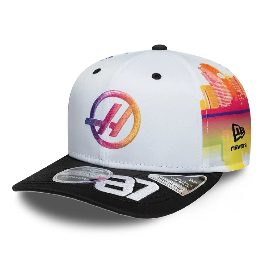 Haas F1 cap, team, Oliver Bearman, 9SEVENTY, New Era, Miami Special Edition, white, 2026