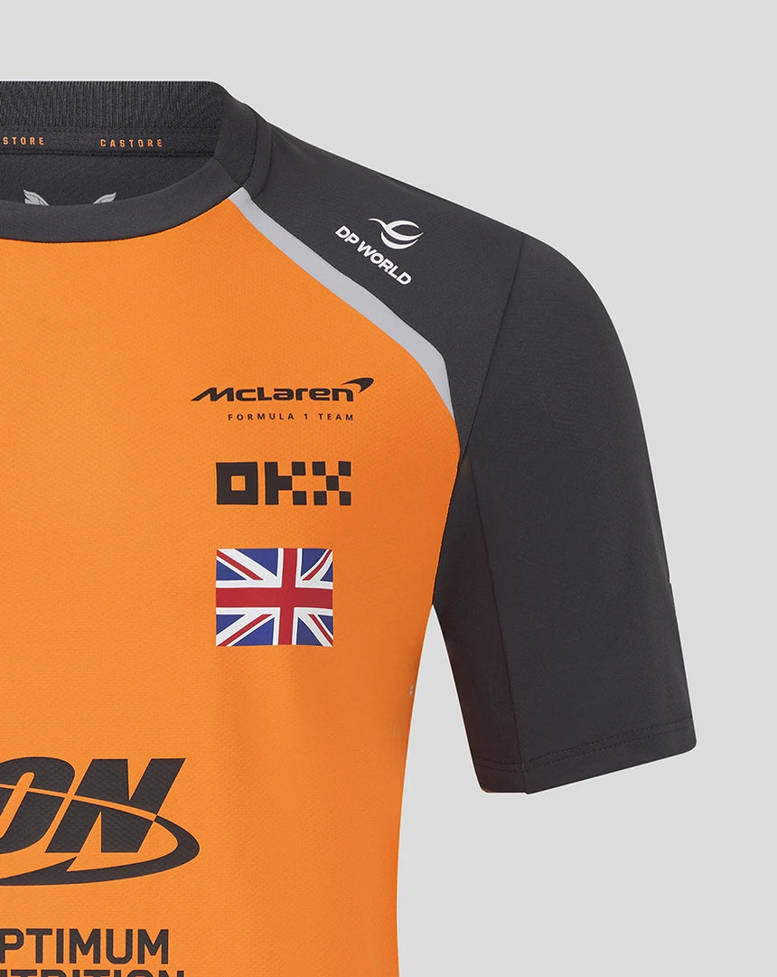 Camiseta naranja con la configuración del equipo McLaren F1 🔥