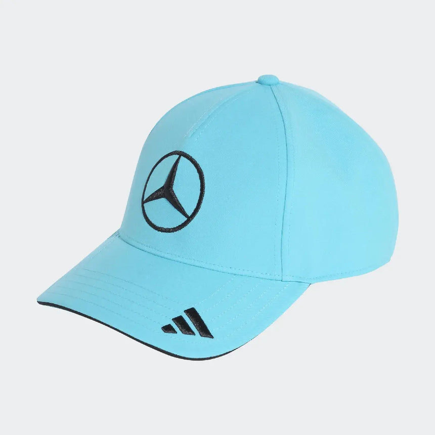 Mercedes cap, team, adidas, George Russell, blue