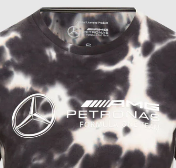 Camiseta Mercedes Tie Dye para mujer, gris