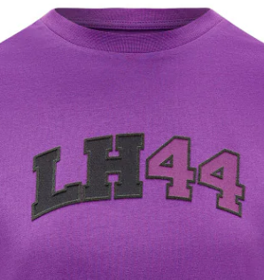 Mercedes Womens Lewis Hamilton Logo Tee, Purple