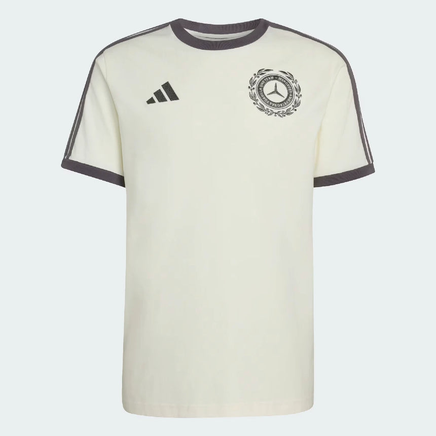Mercedes, t-shirt, Silver Arrows icon, adidas, white
