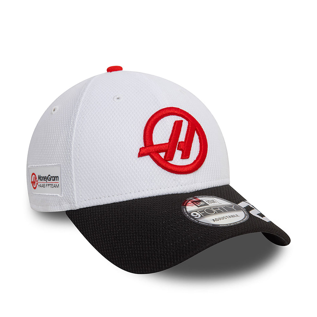 Gorra Haas, New Era, 9FORTY, Nico Hülkemberg, Adulto, Blanca, 2024