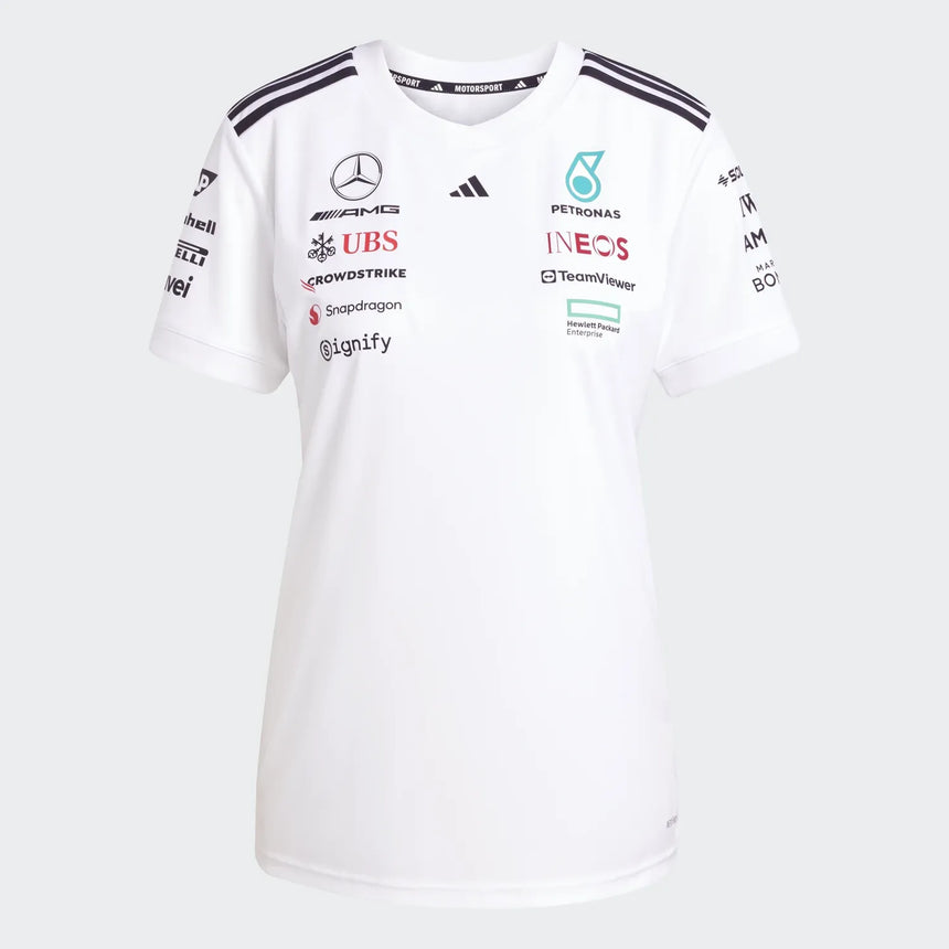 Camiseta de manga corta de piloto de Mercedes para mujer š„