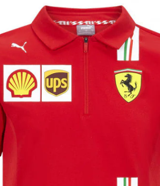 Polo infantil Ferrari, Puma, equipo, rojo, 2020