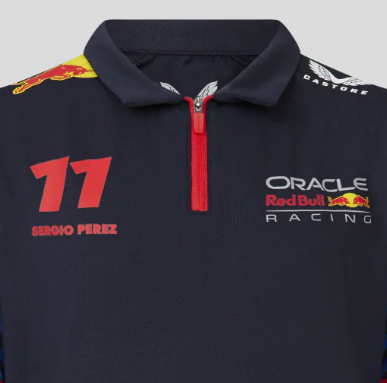 Camiseta polo Red Bull SS del piloto Sergio Pérez