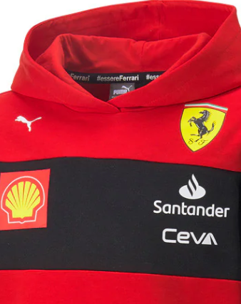 Sudadera Puma Ferrari para niño, color rojo, 2022