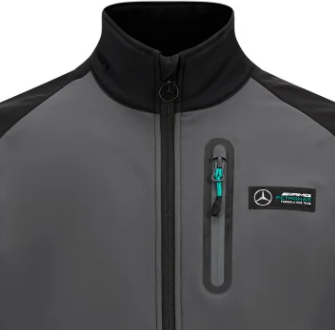 Mercedes Softshell para hombre, negro