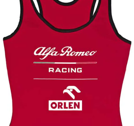 Camiseta Alfa Romeo Essential para mujer, color rojo, 2020