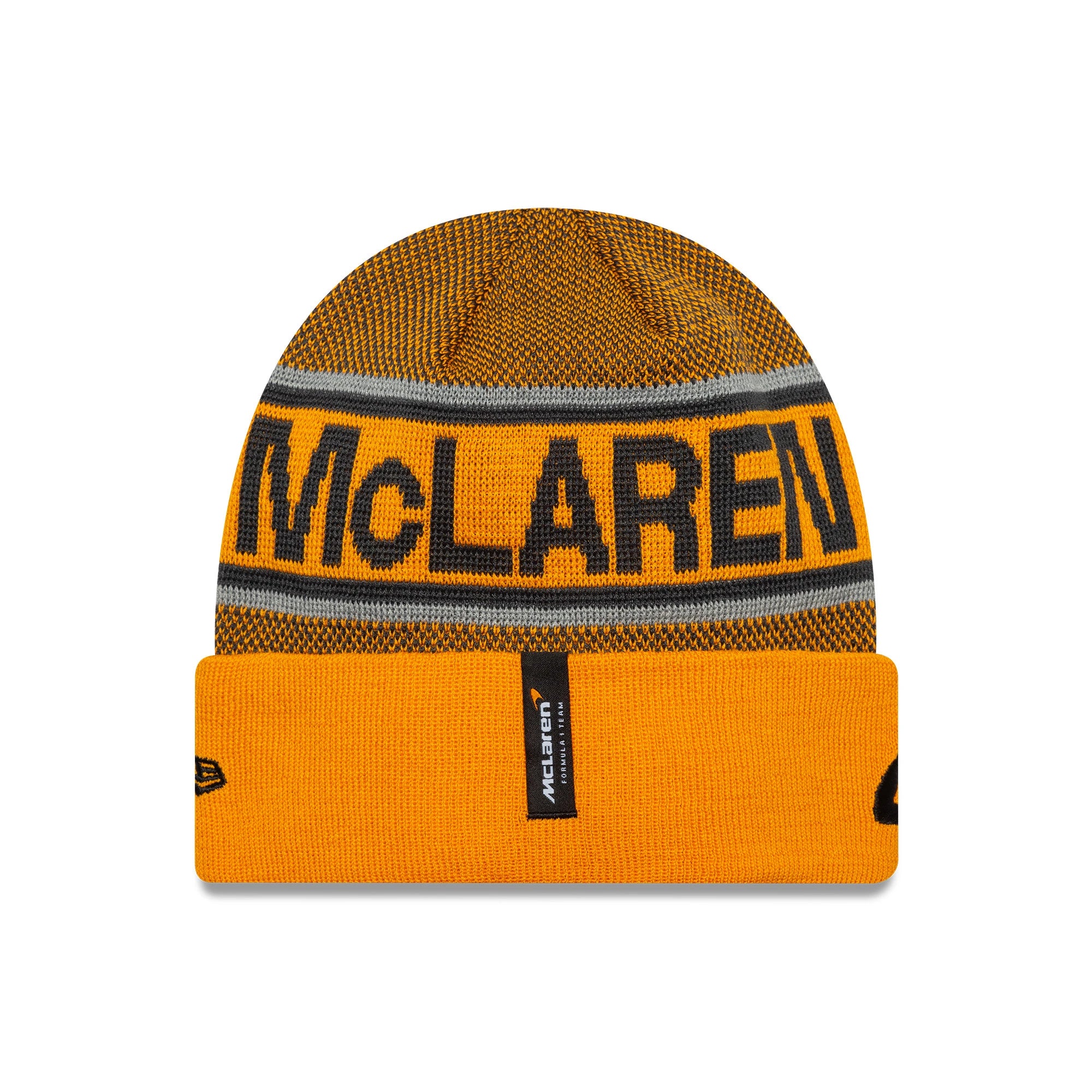Gorro de lana con puños de Lando Norris de McLaren, colores del equipo 🔥