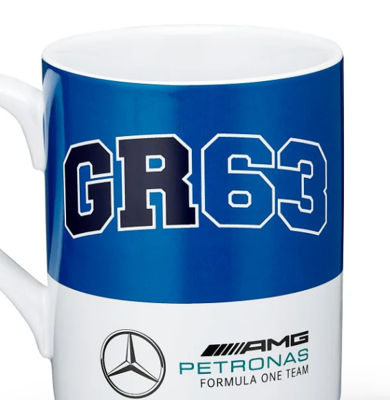 Taza Mercedes George Russell, azul