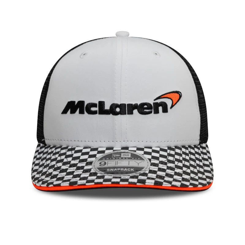 McLaren Checkered Visor 9FIFTY Cap, White š„