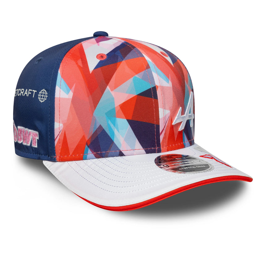 Gorra Alpine Esteban Ocon Silverstone 9SEVENTY, blanca 🔥