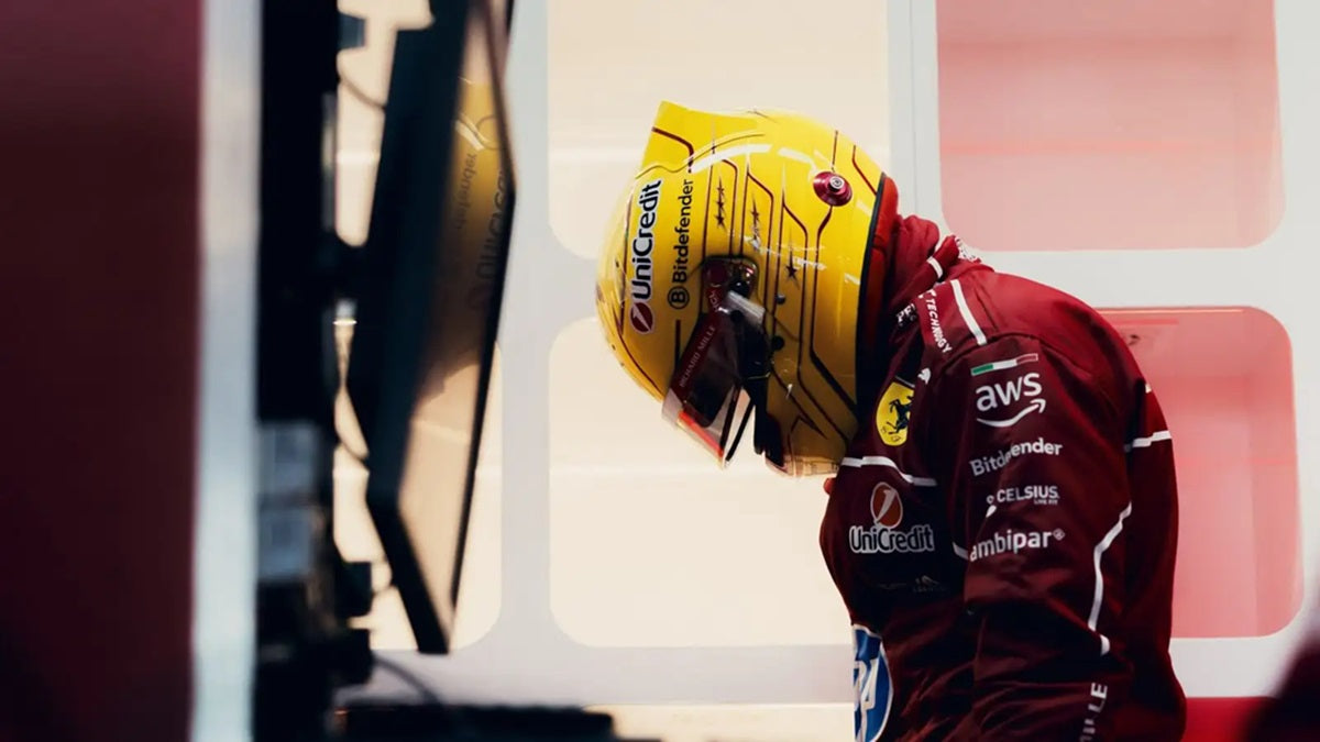 Here is Hamilton's first victory with Ferrari!