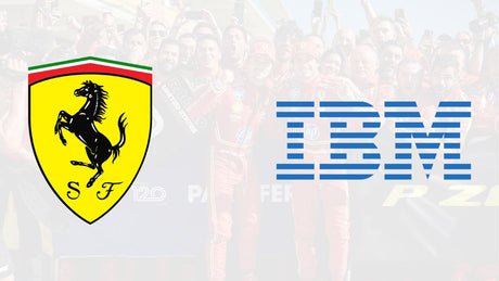 Here is the first Hamilton sponsor: IBM partnership with Ferrari.