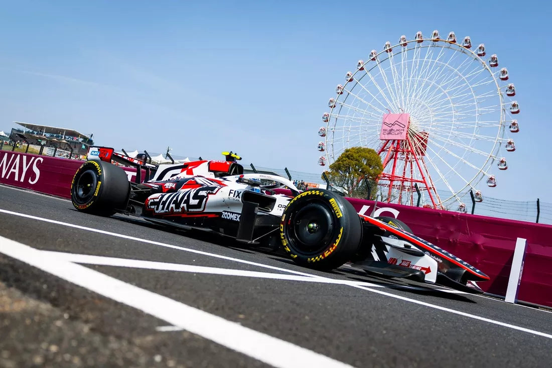 Haas tests new drivers at Fuji fan event