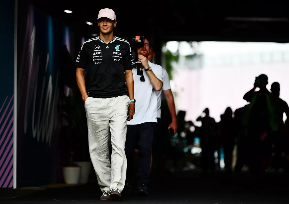 Russell explains water leak problem in qualifying