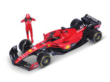 Ferrari model car, SF-23, Charles Leclerc, 1:24, bburago, with pilot