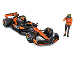 McLaren model car, bburago, Lando Norris, 1:24, #4, MCL38, with pilot