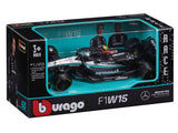 Mercedes model car, bburago, Lewis Hamilton, #44, 1:43, F1W15