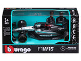 Mercedes model car, bburago, George Russell, #63, 1:43, F1W15