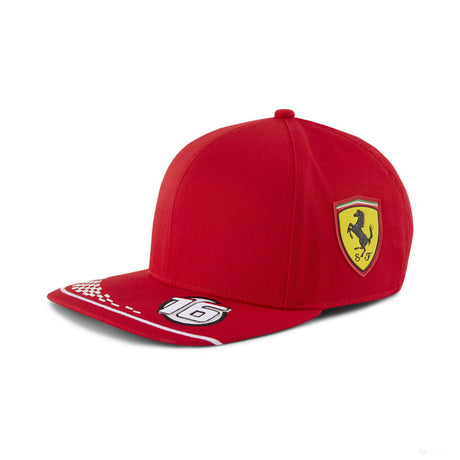 Ferrari Flatbrim Cap, Puma Charles Leclerc, Red, Kid, 2020, - FansBRANDS®