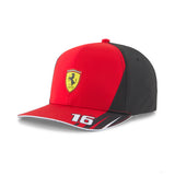 Puma Ferrari Leclerc LC Baseball Cap, Red, 2022 - FansBRANDS®