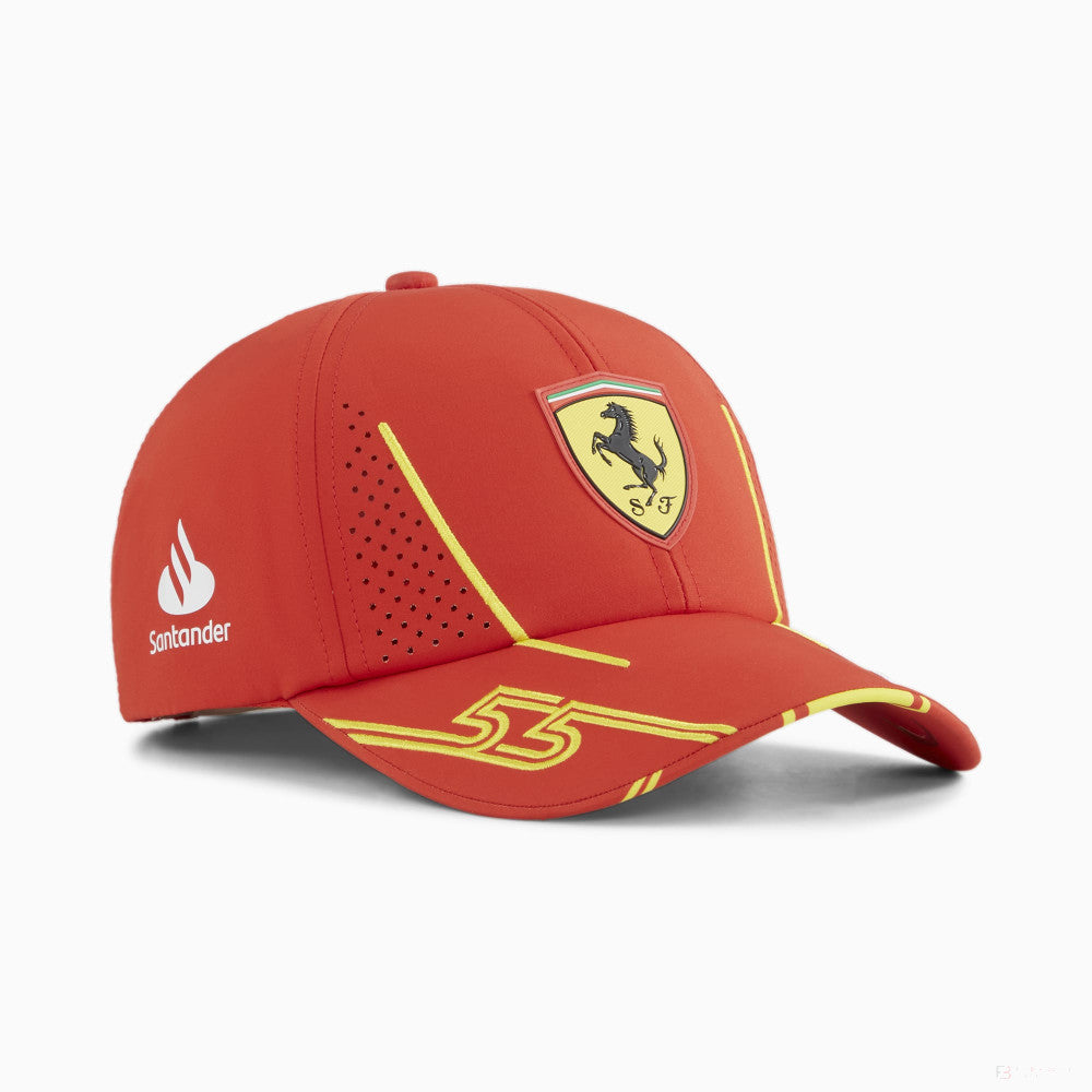 Ferrari cap, Puma, Carlos Sainz, baseball, red