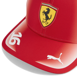 Ferrari cap, team, Charles Leclerc, Puma, red