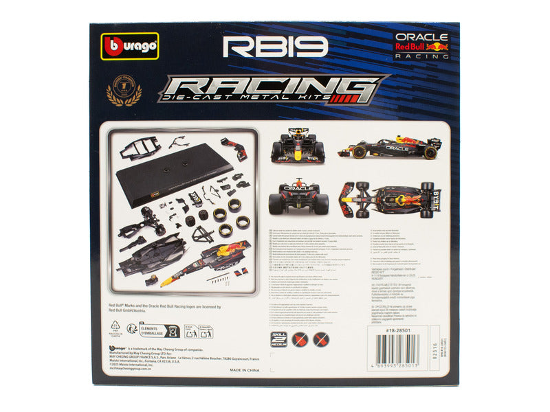 Red Bull Racing model kit, bburago, Max Verstappen, #1, RB19