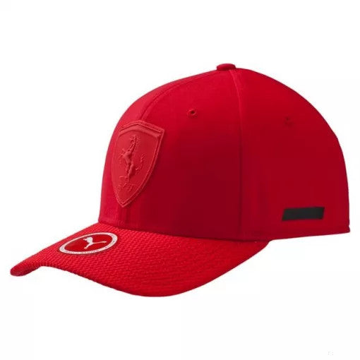 Ferrari Baseball Cap, Fullcap, Adult, Red, 2017