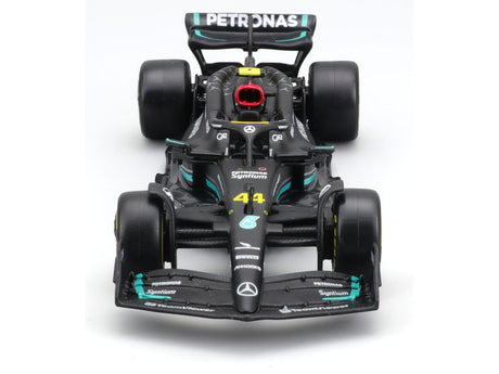 Mercedes model car, F1 W 14 E, bburago, 1:24, Lewis Hamilton #44, 2023