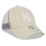 New York Yankees cap, trucker, New Era, 9FORTY, essential, beige